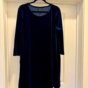 Agnes & Dora Deep Blue Long Sleeve Dress